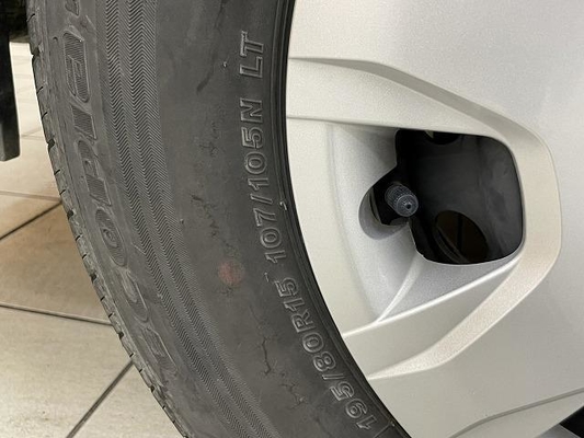 Toyota Hiace Van With Super GL Original Front Bumper, Original 16-Inch Oxidized Aluminum Wheels, Original Mudguards, Original LED Tail Lights, Original Seat Covers, Original BET Kit, Alpine 11inch Equ