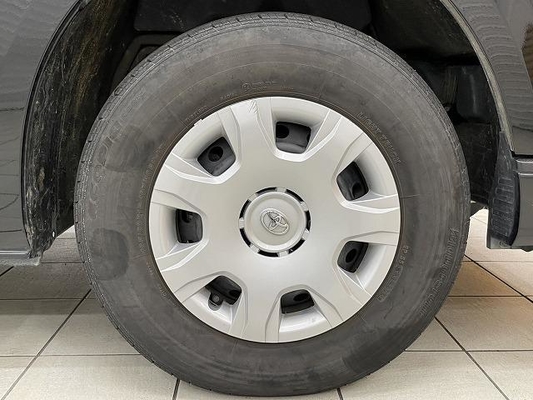 Toyota Hiace Van With Super GL Original Front Bumper, Original 16-Inch Oxidized Aluminum Wheels, Original Mudguards, Original LED Tail Lights, Original Seat Covers, Original BET Kit, Alpine 11inch Equ