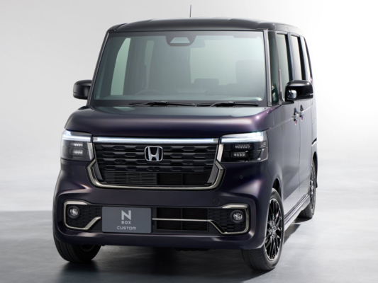 Honda N-BOX Custom Turbocoordinated Electric Sliding Doors On Both Sides Gap Sonar Automatic Cruise Control, Lane Assist, Collision Damage Mitigation System Automatic Lights LED Headlights Smart
